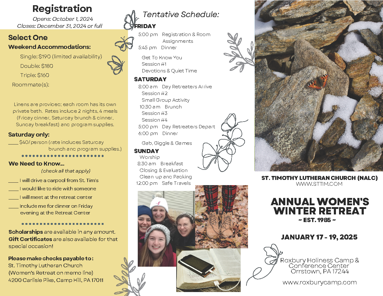 Women's Retreat Brochure